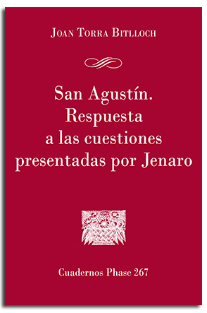 Portada San Agustín. Respuesta a las cuestiones presentadas por Jenaro