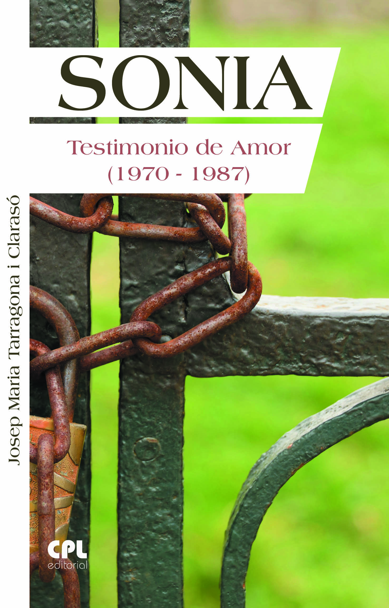 Portada Sonia. Testimonio de Amor (1970-1987)