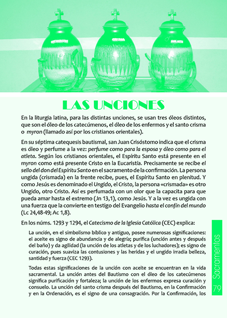 Hoja verde de Misa Dominical: Las unciones